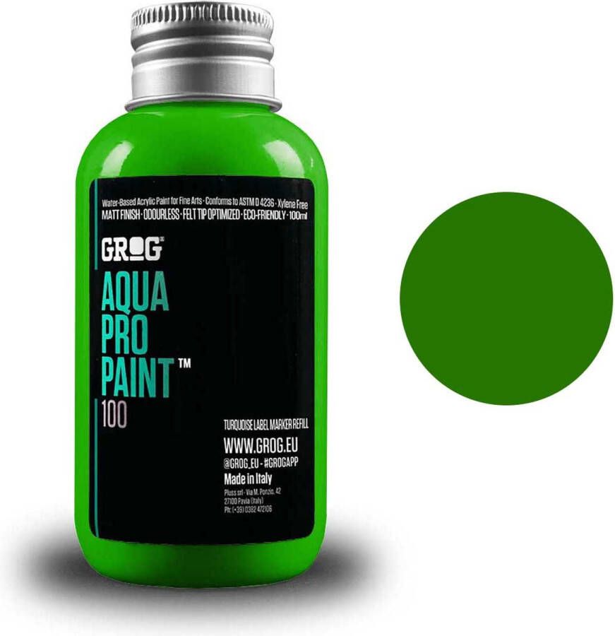 Grog Aqua Pro Paint Acrylverf op waterbasis 100ml Crocodile Green