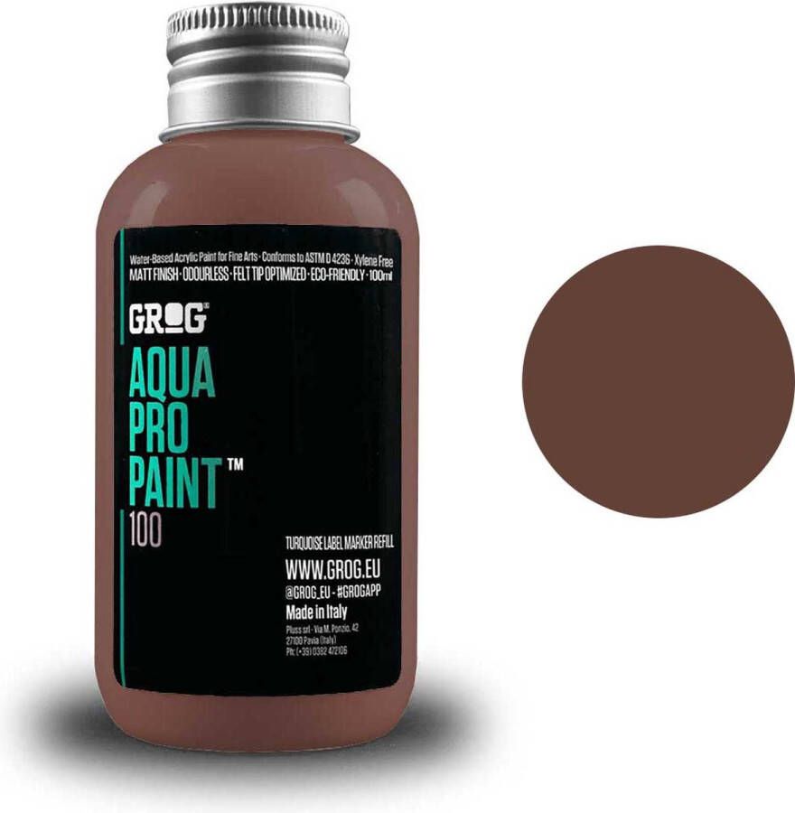 Grog Aqua Pro Paint Acrylverf op waterbasis 100ml James Brown