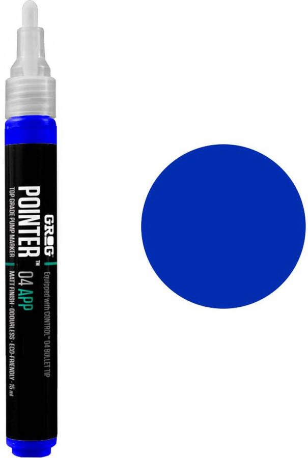 Grog Pointer 04 APP Verfstift Acrylverf op waterbasis medium punt van 4mm Diving Blue