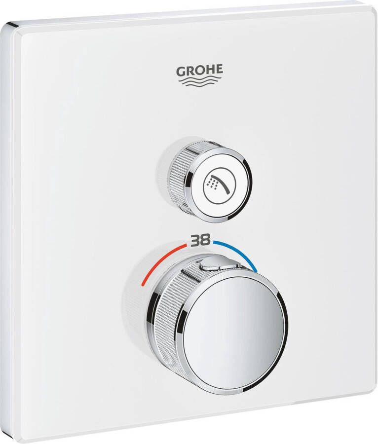 GROHE Grohtherm SmartControl Thermostatiche Douchekraan Inbouw mengkraan Vierkant Wit