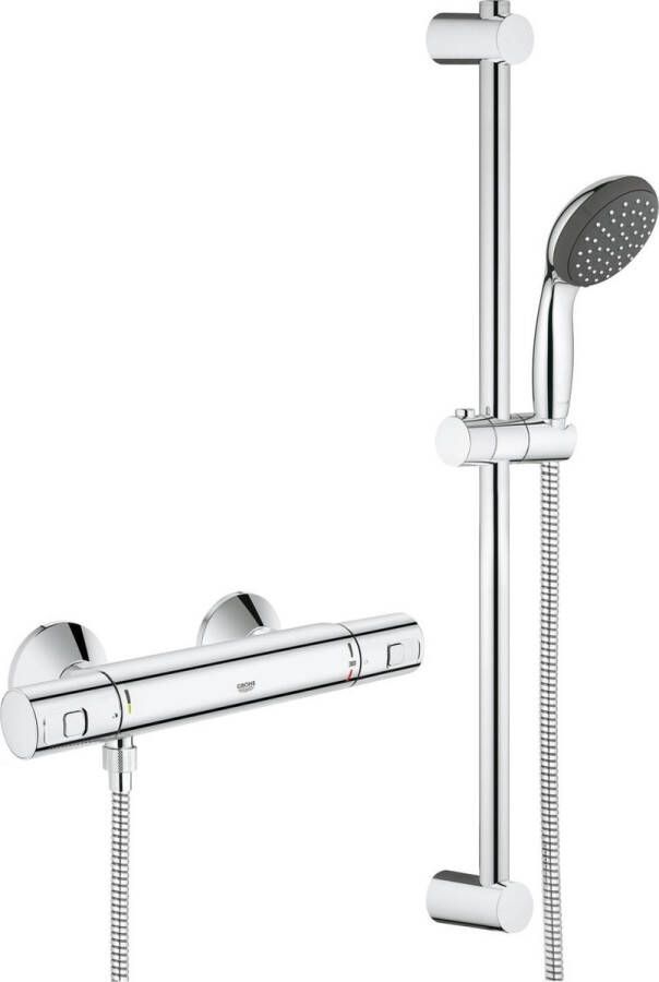 GROHE Precision Start Thermostatische Douchekraan Met Vitalio doucheset 15 cm hartafstand