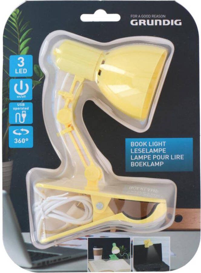 Grundig Boeklamp Geel