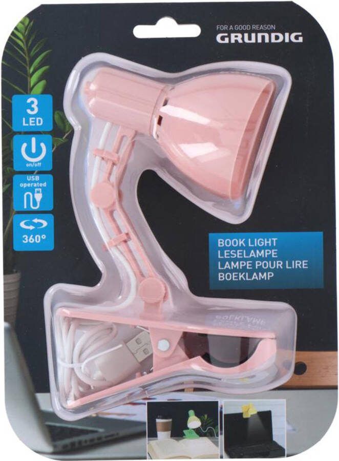Grundig Boeklamp Roze