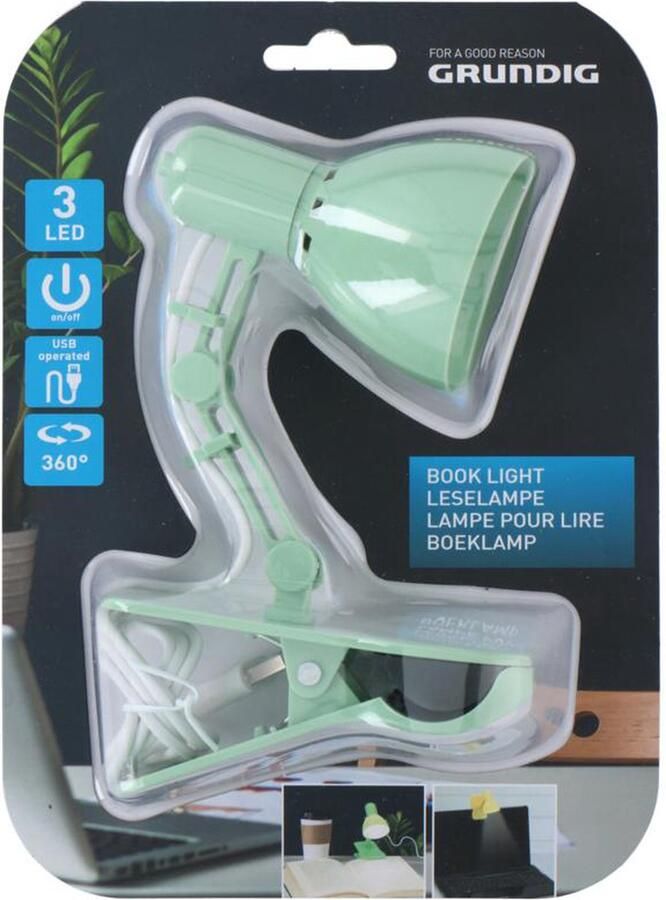 Grundig Boeklamp Groen