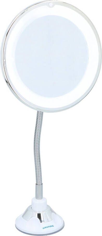 Grundig Make up spiegel met Zuignap 20 Heldere LED's Flexibele Steel 360º Draaibaar