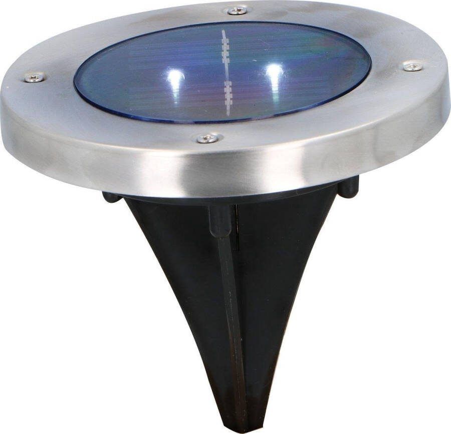 Grundig Solar Grondspot – LED Ø12 CM 600mAh Grijs