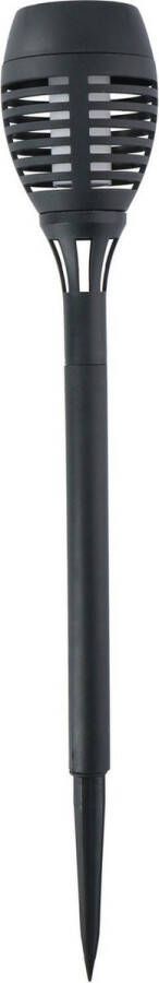 Grundig 1x Solar tuinlampen fakkels toortsen met vlam effect 48 cm Tuinverlichting Tuinlampen Solarlampen op zonne-energie