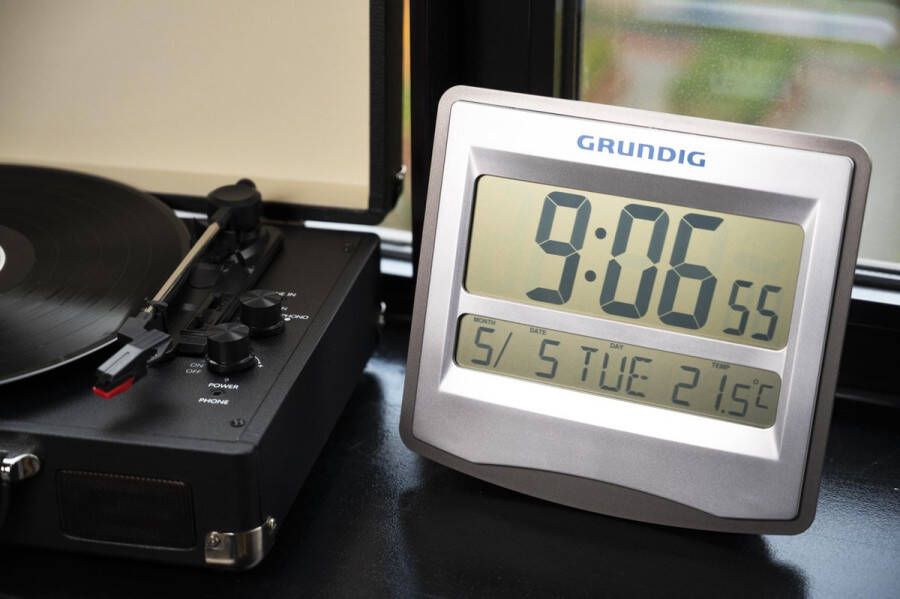 Grundig Weerstation Wekker met LCD-Klok Sluimerfunctie en Kalender