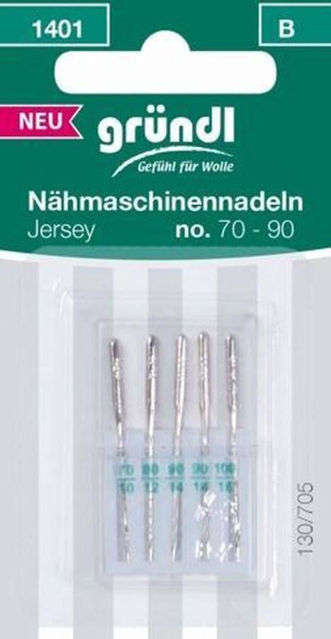 Gründl Wolle 1401 Naaimachine naalden Jersey