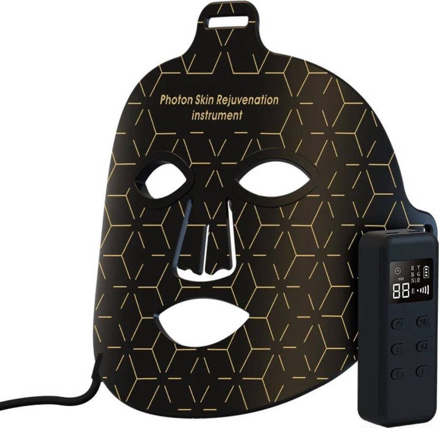 GS Goods LED Gezichtsmasker Infraroodlamp Huid Verbetering Acne Patch Infraroodtherapie 4 Kleuren Infrarood Masker Face Mask Skincare Lichttherapie