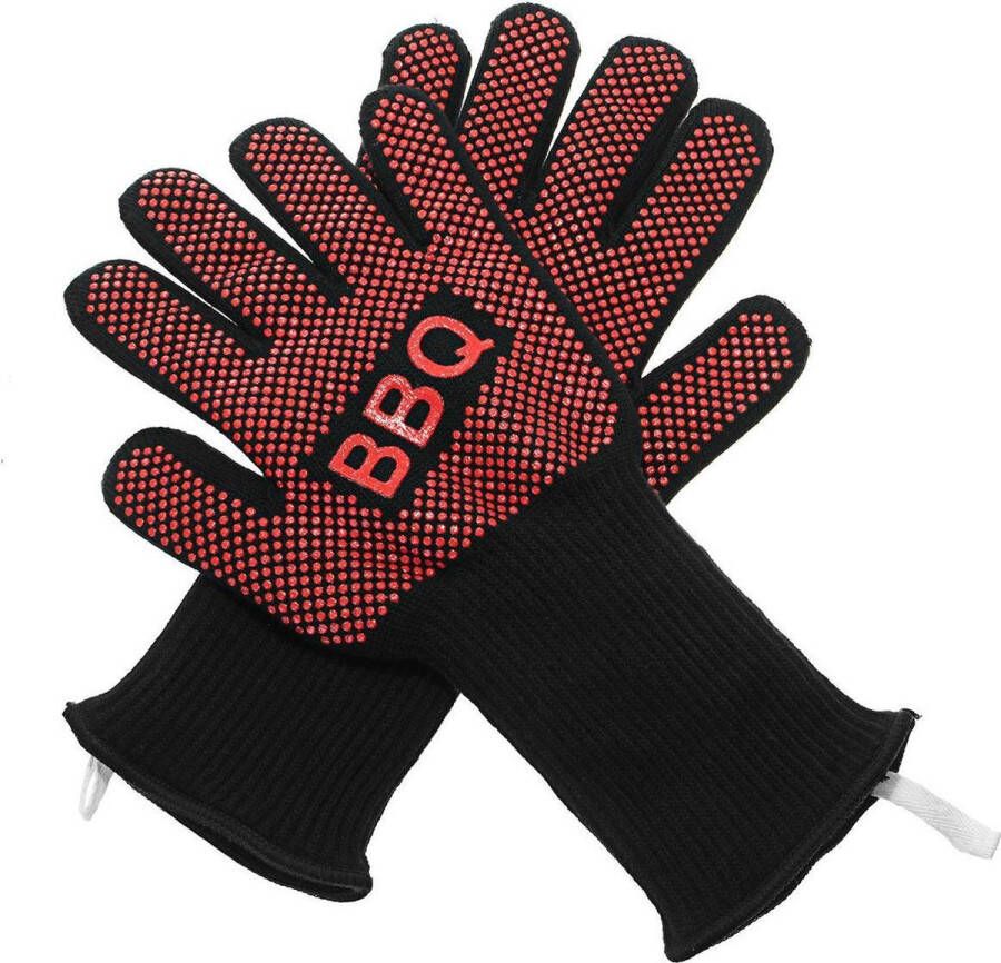 GS Quality Products Barbecue handschoenen 2 stuks Hittebestendige handschoen BBQ Ovenhandschoenen