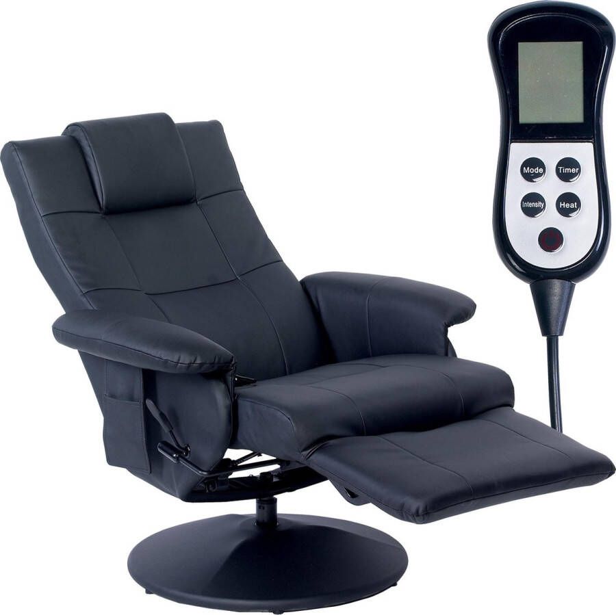 GS Quality Products GS massagestoel elektrisch 79x81x101cm Incl. Stoelverwarming Massagekussen Afstandsbediening Volledig instelbaar