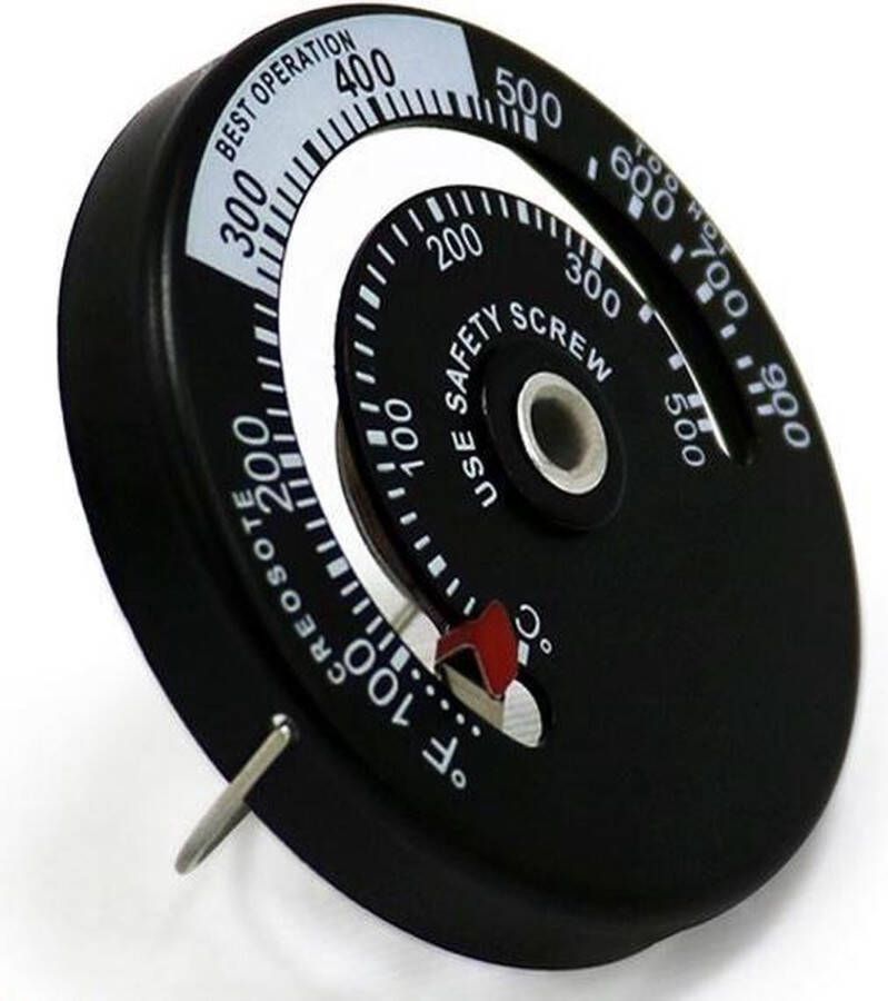 GS Quality Products Kachelpijp thermometer magnetisch kachelthermometer rookpijp thermometer