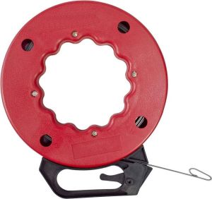 GS Quality Products Trekveer staal 15 meter in haspel kabeltrekker metaal incl. vergrendeling