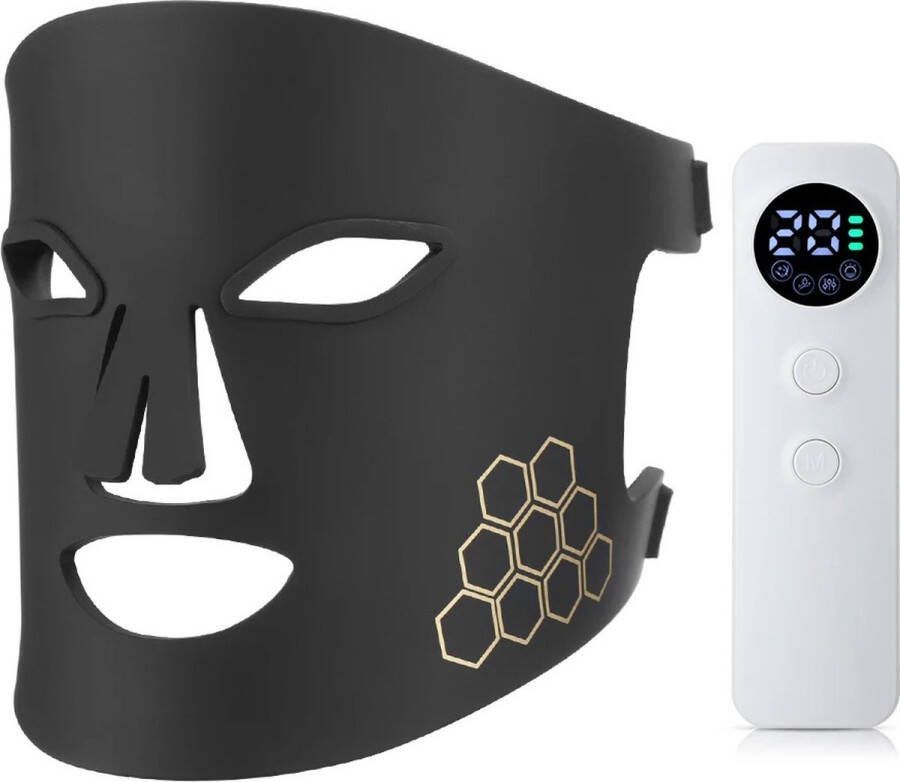 GS Goods LED Gezichtsmasker Infraroodlamp Huid Verbetering Acne Patch Infraroodtherapie 4 Kleuren Infrarood Masker Face Mask Skincare Lichttherapie