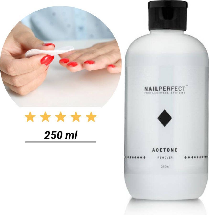 GUAPÀ Aceton 250 ml Pure Acetone Nagellak Gellak Acryl BIAB verwijderen Nepnagels en Nagellijm verwijderen Nail Remover Foils Nails