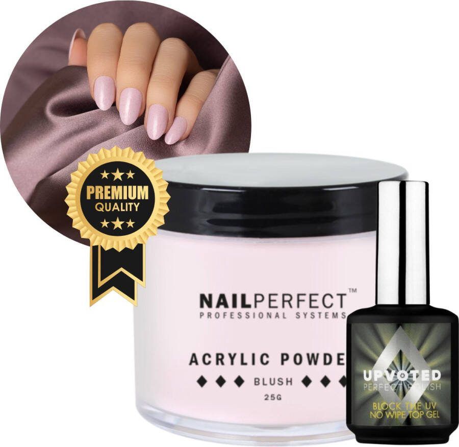 GUAPÀ Acrylpoeder Roze Blush Acrylic Powder 25 gr Dutch Quality Acryl Nails Nepnagels + Top Gel & Nagelvijl !