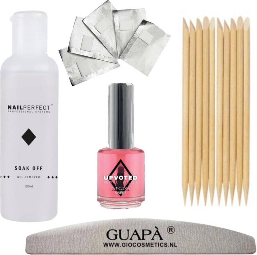 GUAPÀ Gellak Nagel Verwijderaar voor alle Gel Nagels | Gel Nagellak Remover | Soak Off Remover