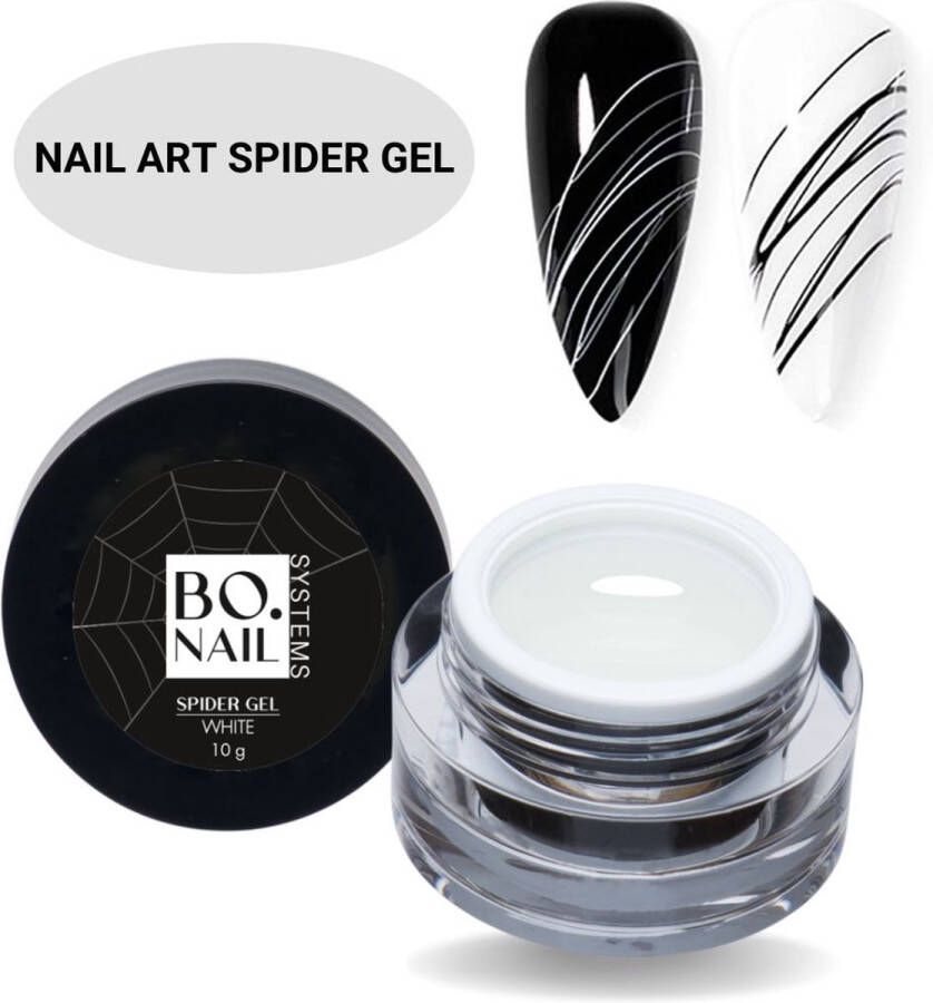 GUAPÀ Nail Art Spider Gel Nagel Decoratie Gellak Nail Art Gellak Nagel versiering Spidergel 10gr Wit