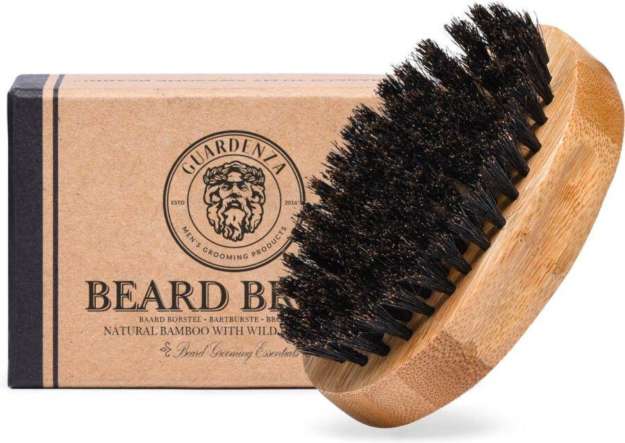 Guardenza Baardborstel Bamboehout brengt jouw baard in model