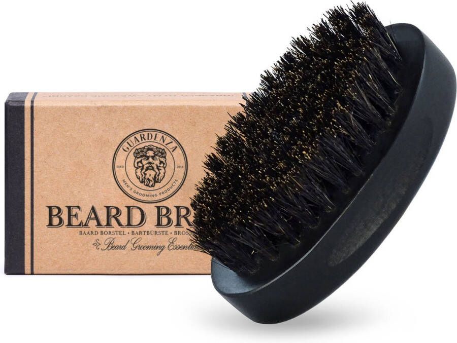 Guardenza Baardborstel Beukenhouten Pocket size brengt jouw baard in model