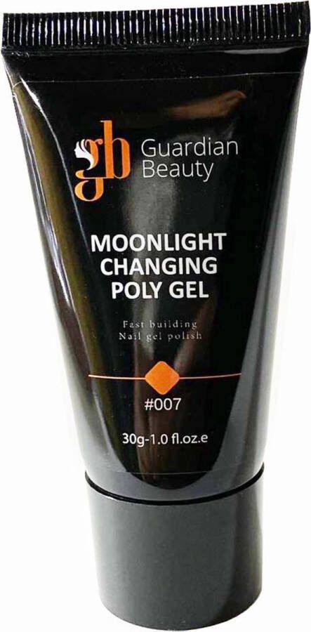 Guardian Beauty Polygel Polyacryl Gel Moonlight Changing| Kleur Oranje 30gr Gel nagellak Fantastische glans en kleurdiepte UV en LED-uithardbaar Kunstnagels en natuurlijke nagels