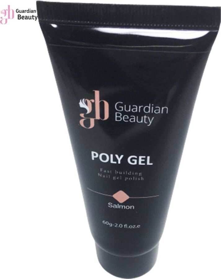 Guardian Beauty Polygel Polyacryl Gel Salmon 60gr Gel nagellak Fantastische glans en kleurdiepte UV en LED-uithardbaar Kunstnagels en natuurlijke nagels