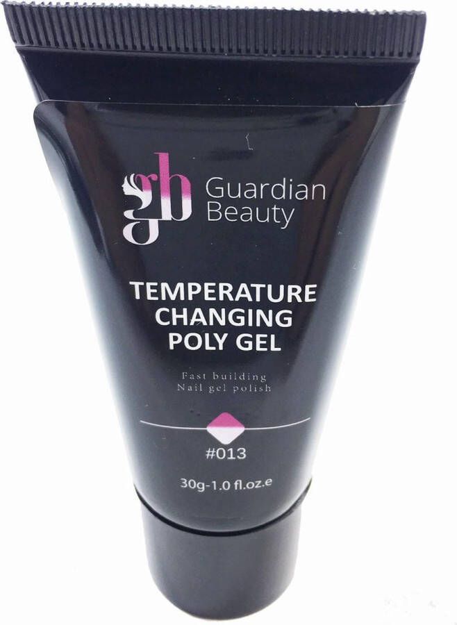 Guardian Beauty Polygel Polyacryl Gel Temperature Changing Kleur Roze 30gr Gel nagellak Fantastische glans en kleurdiepte UV en LED-uithardbaar Kunstnagels en natuurlijke nagels