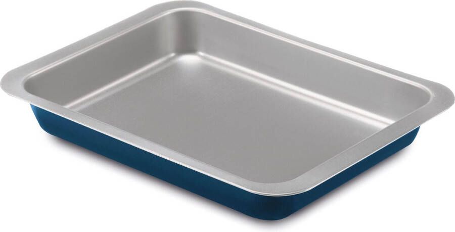 Guardini XBake Bakvorm 24x32cm bakvorm anti aanbaklaag krasbestendig PFTE & PFAS-vrij tot 230°C blauw zilver