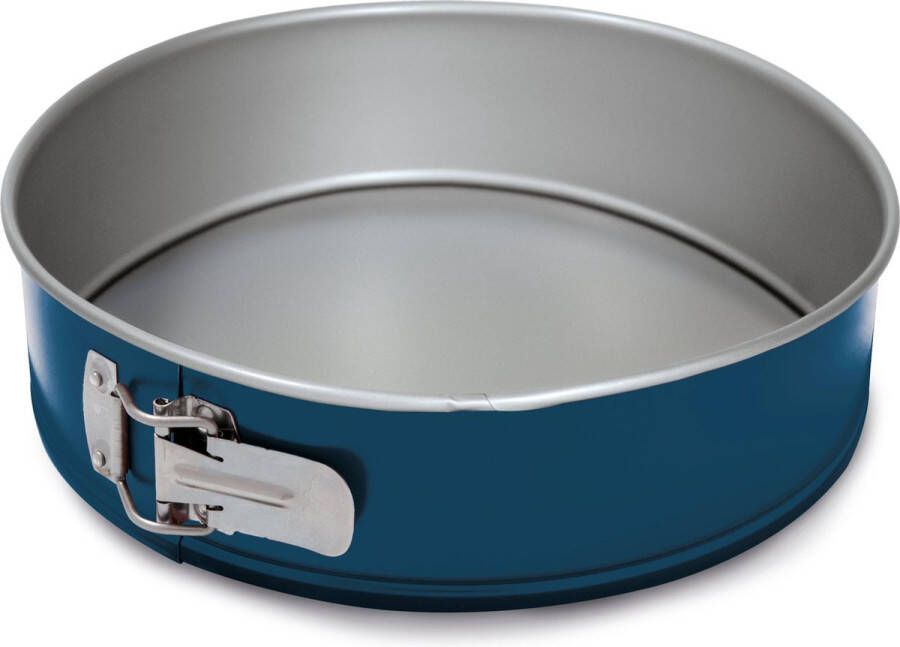 Guardini XBake Springvorm 24cm bakvorm anti aanbaklaag krasbestendig PFTE & PFAS vrij tot 230°C blauw zilver