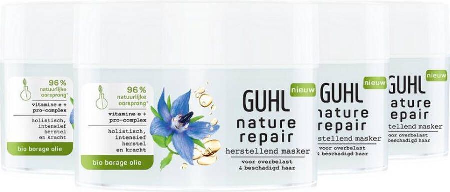 Guhl 4x Nature Repair Intensief Herstellend Haarmasker 200 ml