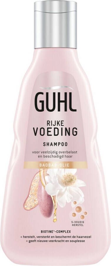 Guhl Rijke Voeding shampoo 4 x 250 ml voordeelverpakking