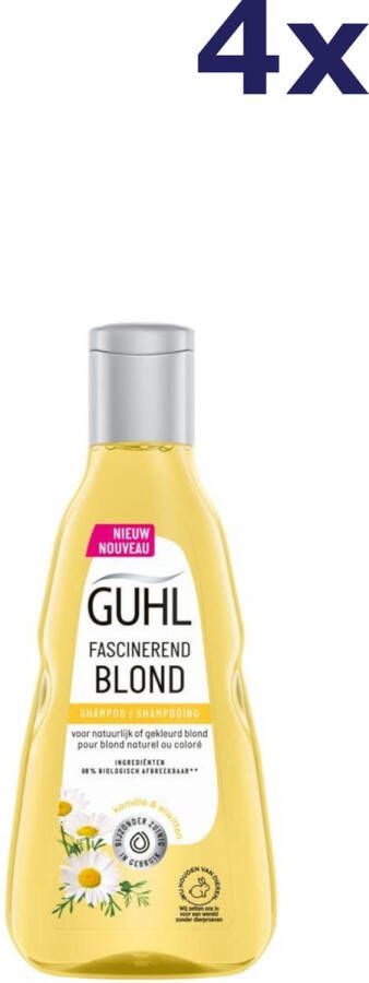 Guhl Fascinerend Blond shampoo 4 x 250 ml voordeelverpakking