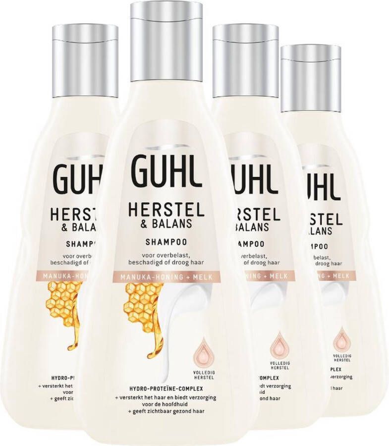 Guhl 4x Shampoo Herstel & Balans 250 ml