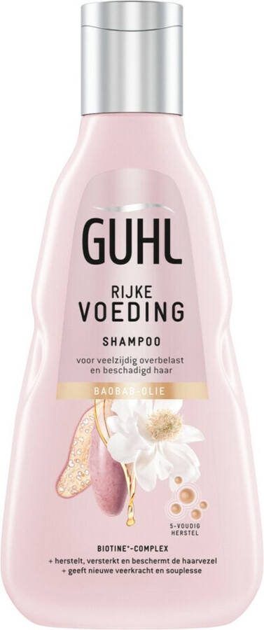 Guhl Rijke Voeding shampoo 4 x 250 ml voordeelverpakking