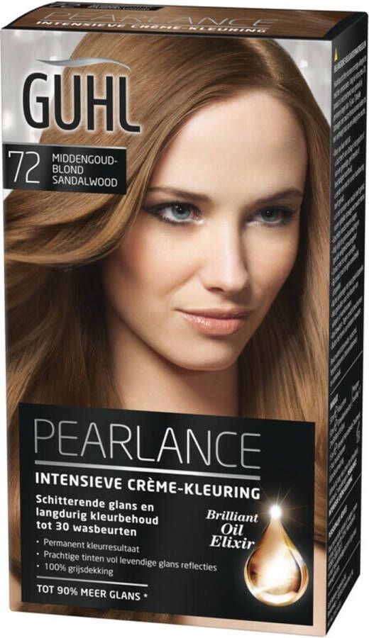 Guhl Pearlance Intensieve Crème haarkleuring N72 Middengoudblond Sandalwood