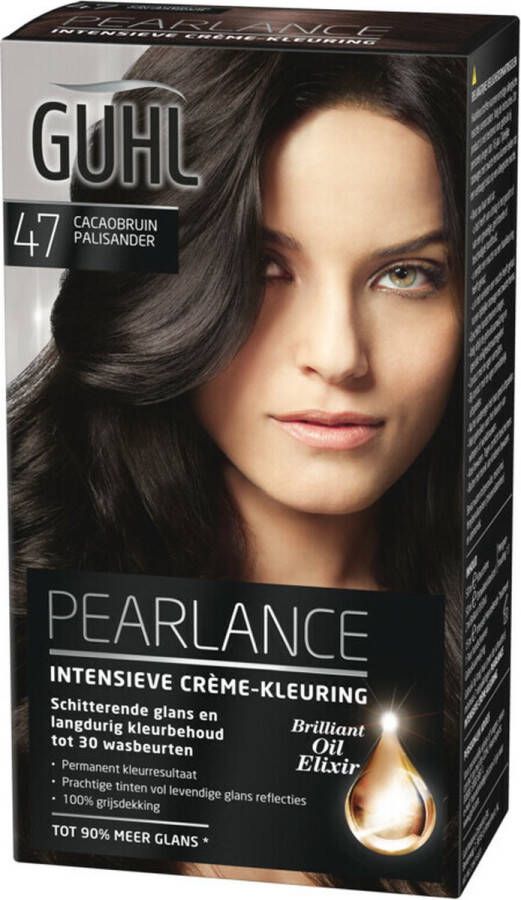 Guhl Pearlance Intensieve Crème haarkleuring N47 Cacaobruin Palisander