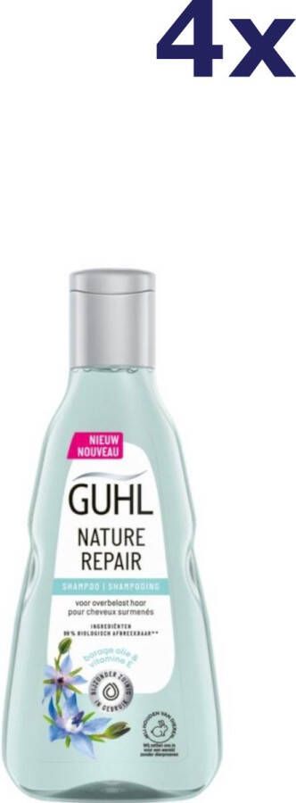 Guhl Nature Repair shampoo 4 x 250 ml voordeelverpakking