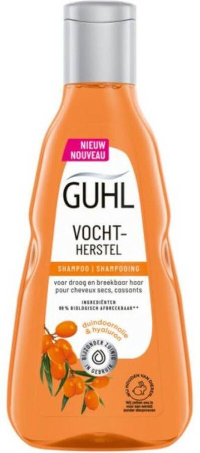 Guhl Vochtherstel Shampoo voor droog broos en overbelast haar 250ML