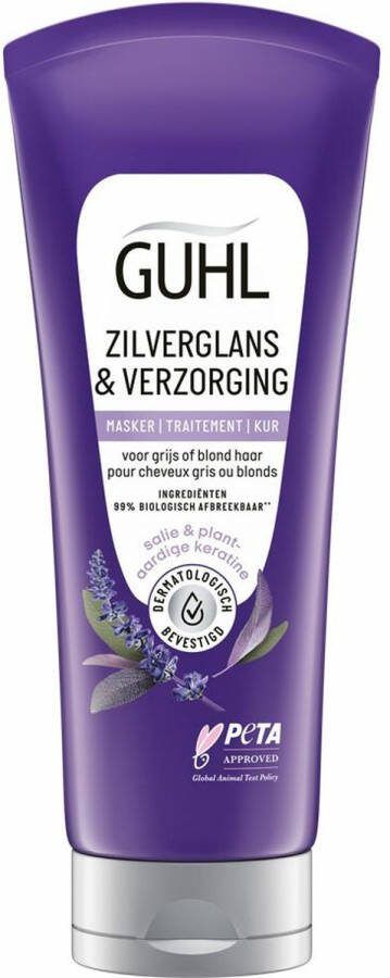 Guhl Zilverglans & Verzorging Anti-Geel Haarmasker 4x200 ml Voordeelverpakking