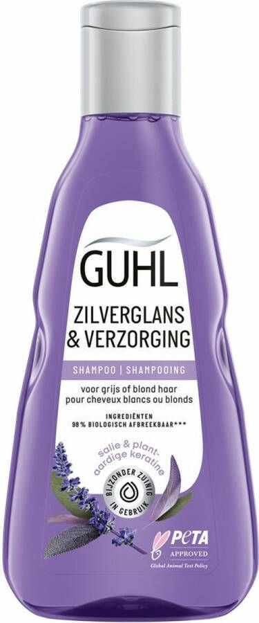 Guhl Zilverglans & Verzorging shampoo 4 x 250 ml voordeelverpakking