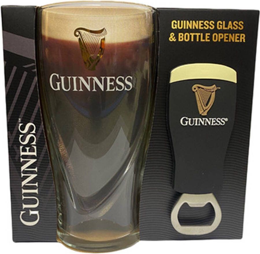 Guinness Bierglas Harp Gravity & Flesopener Cadeauset