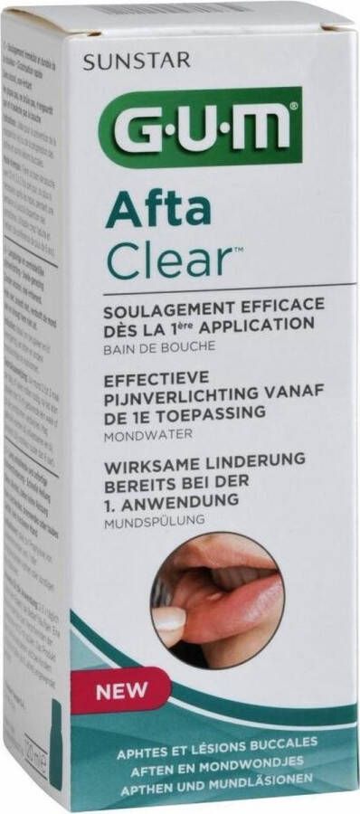 Gum Aftaclear Mondspoeling 120 ml medisch hulpmiddel