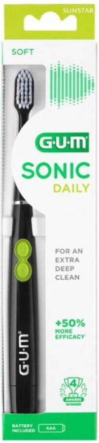 Gum Elektrische Tandenborstel Sonic Daily Zwart