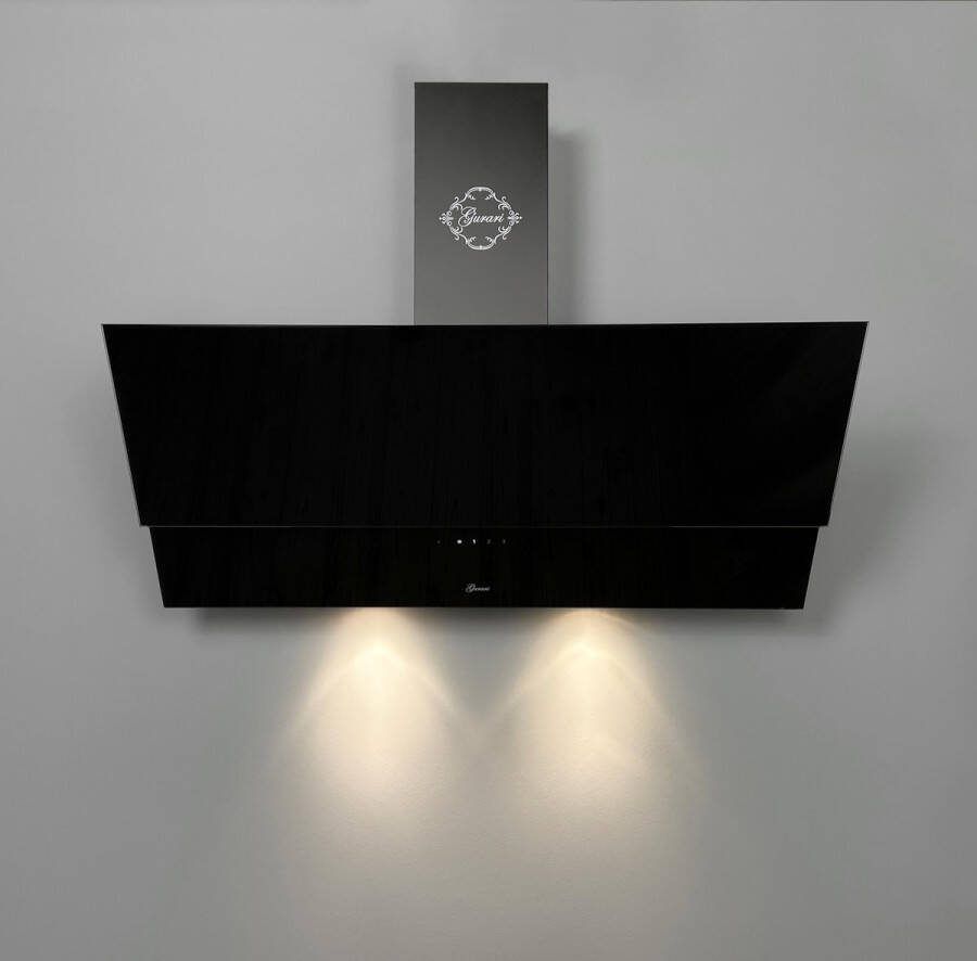Gurari GCH 268 BL 9 Prime N range afzuigkap 90cm zwart glas efficiënt krachtige afzuiging 1000m³ h