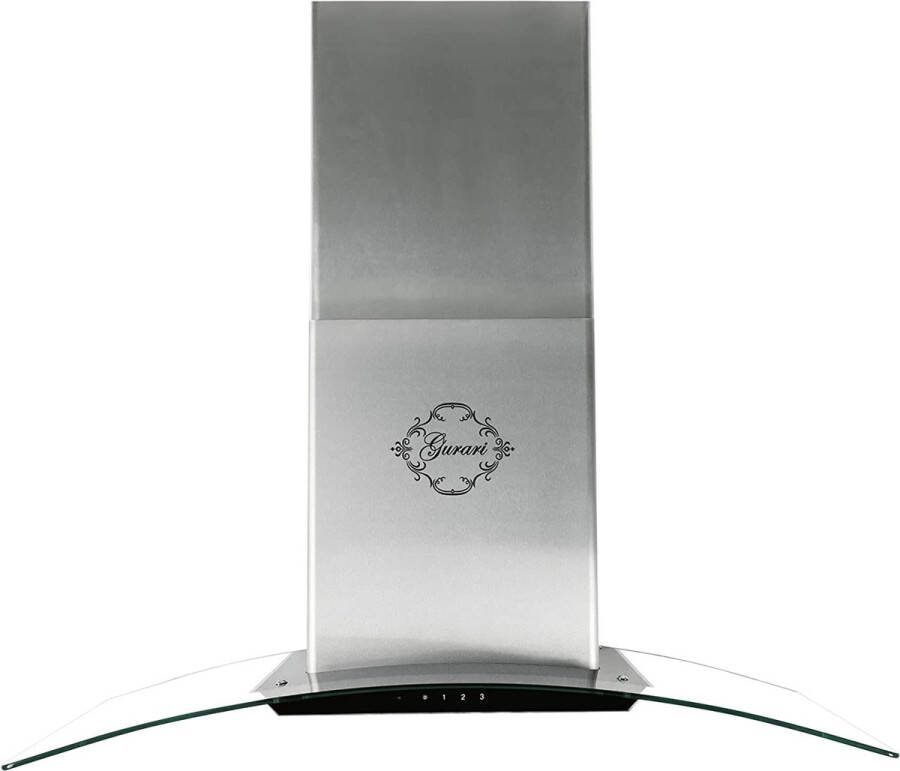 Gurari GCH T 465 IS 90 BL PRIME N afzuigkap 90 cm in roestvrij glas TouchControl EEK A wandkap Zeer krachtige afzuiging 1000 m³ h motor