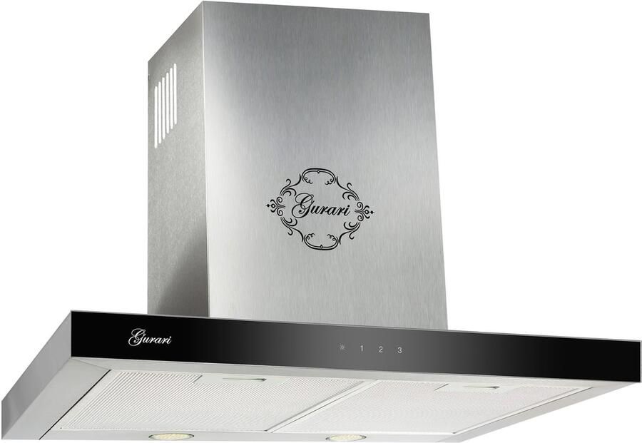 Gurari wandafzuigkap GCH 462 IS 6 Prime afzuigkap 60 cm afstandsbediening Full TouchControl