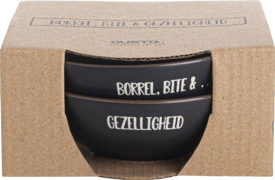 Gusta Borrelschaaltjes Set 2 stuks Aardewerk Kleine schaaltjes Gezelligheid Tapas schaaltjes Borrel