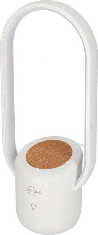 Gusta BRAINZ Draadloze tafellamp Sef USB-C Lader Draadloze oplader Ovaal Wit