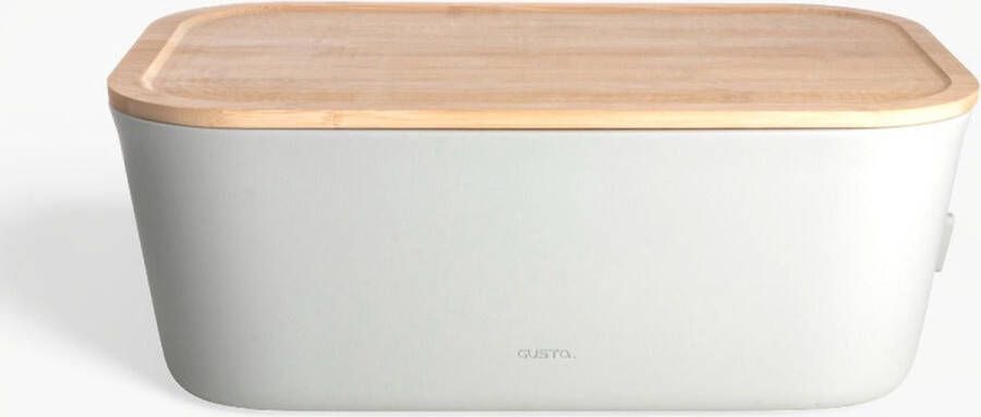 Gusta Broodtrommel met bamboe &apos;Otta&apos; Beige